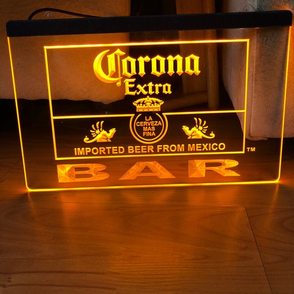 CORONA EXTRA BAR LED NEON LIGHT SIGN 8x12 - Picture 2 of 3